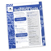 Writer's Notebook Reference Guide